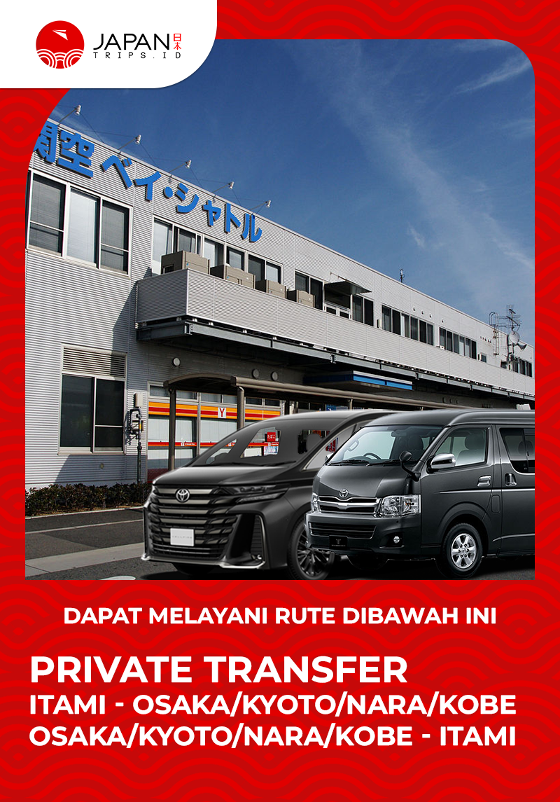 Private Itami Airport (ITM) Transfer to Osaka/Kyoto/Nara/Kobe