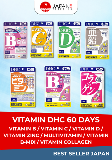DHC VITAMIN 60 DAYS – Multivitamin, Vitamin C, Vitamin D, Vitamin Zinc, Vitamin B, Vitamin B-Mix, Vitamin Collagen