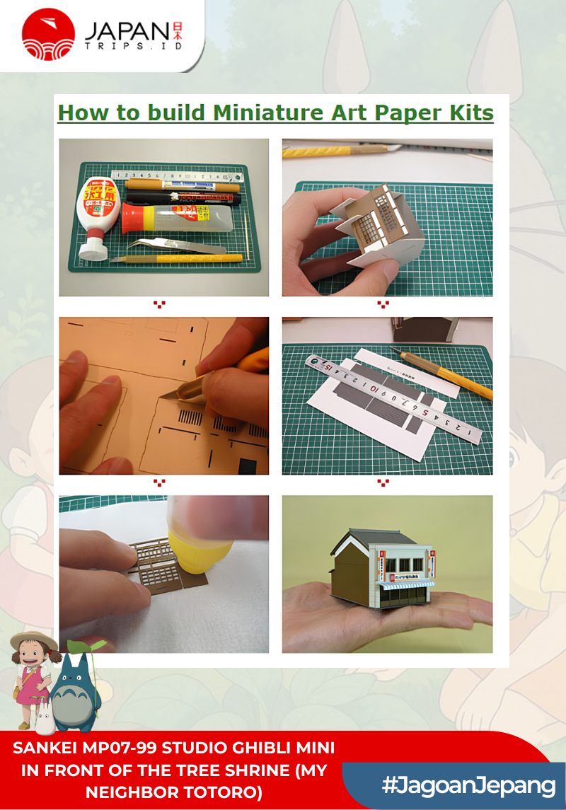 Miniatuart Paper Kit Sankei | Studio Ghibli