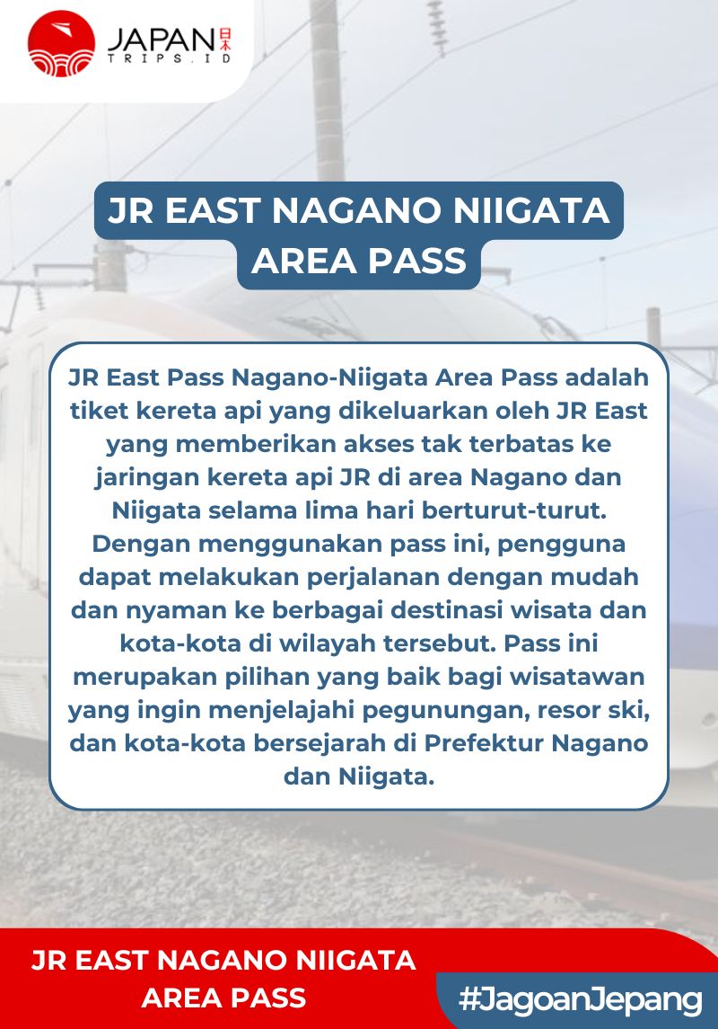 JR East Nagano-Niigata Area Pass 5 Days