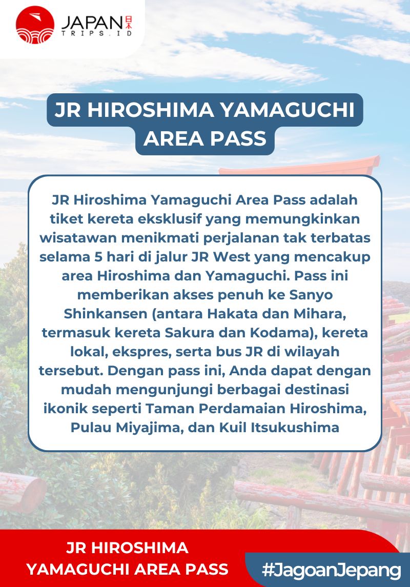 JR Hiroshima Yamaguchi Area Pass 5 Days