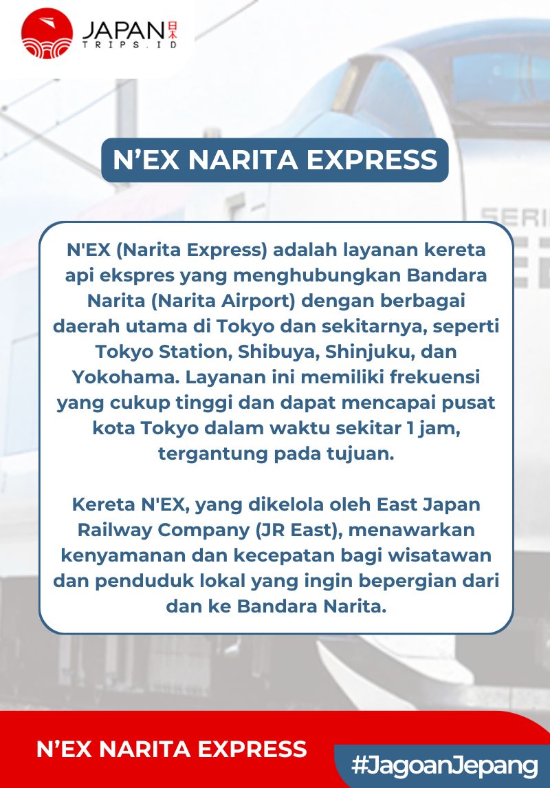 N’EX Narita Express Ticket | Narita Express to Tokyo