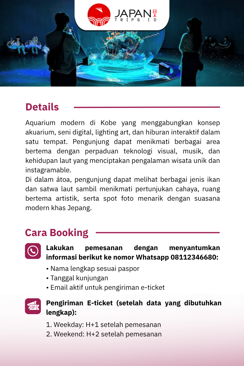 Kobe Urban Aquarium AQUARIUM×ART átoa | Tiket Kobe Aquarium