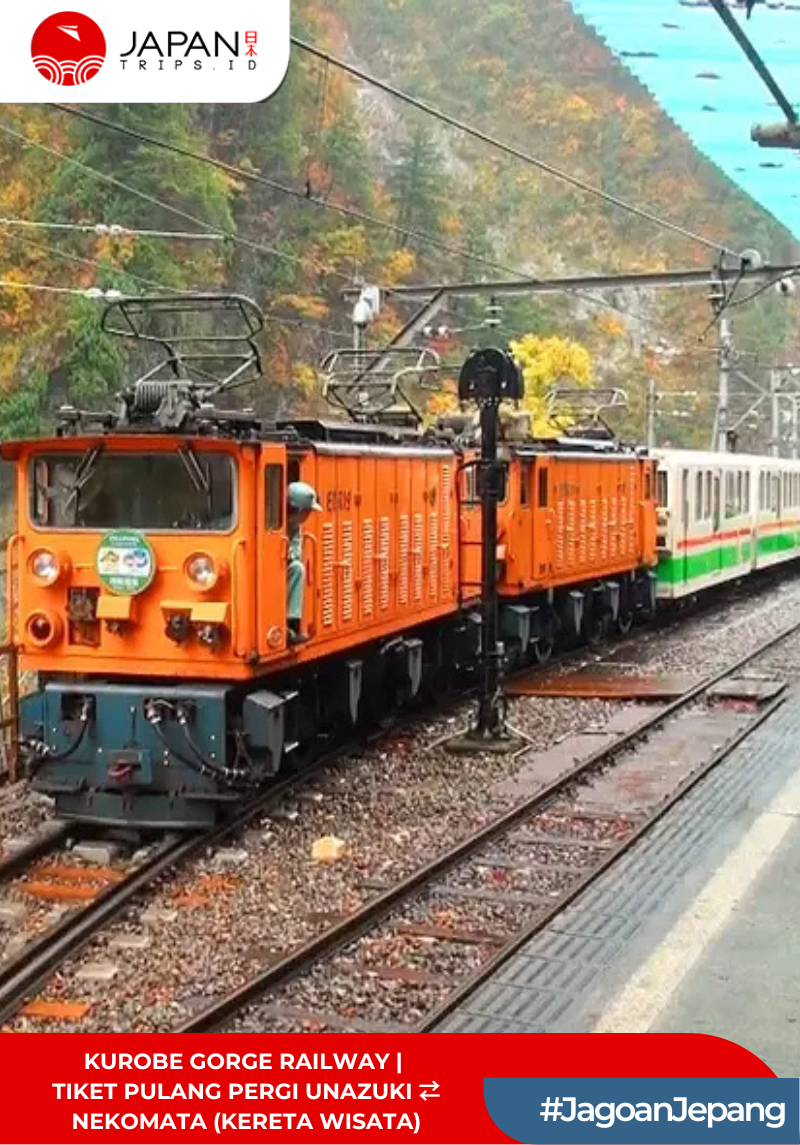 Kurobe Gorge Railway – Tiket Pulang Pergi Unazuki ⇄ Nekomata (Kereta Wisata)