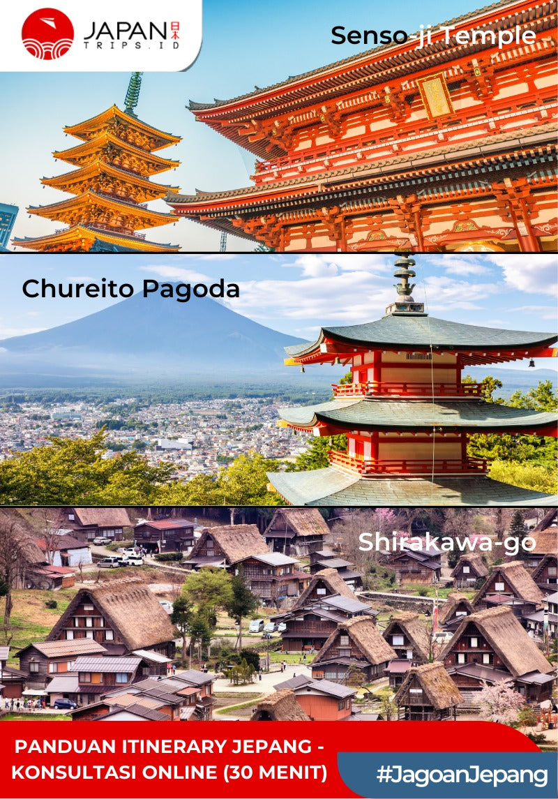 Panduan Itinerary Jepang – Konsultasi Online (30 Menit)