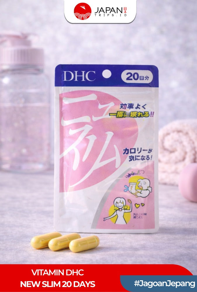 DHC New Slim 20 Hari (80 Tablet) Suplemen Diet & Metabolisme | Vitamin Jepang Asli