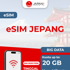 eSIM Japan Big Data | Travel Sim Jepang Kuota Besar