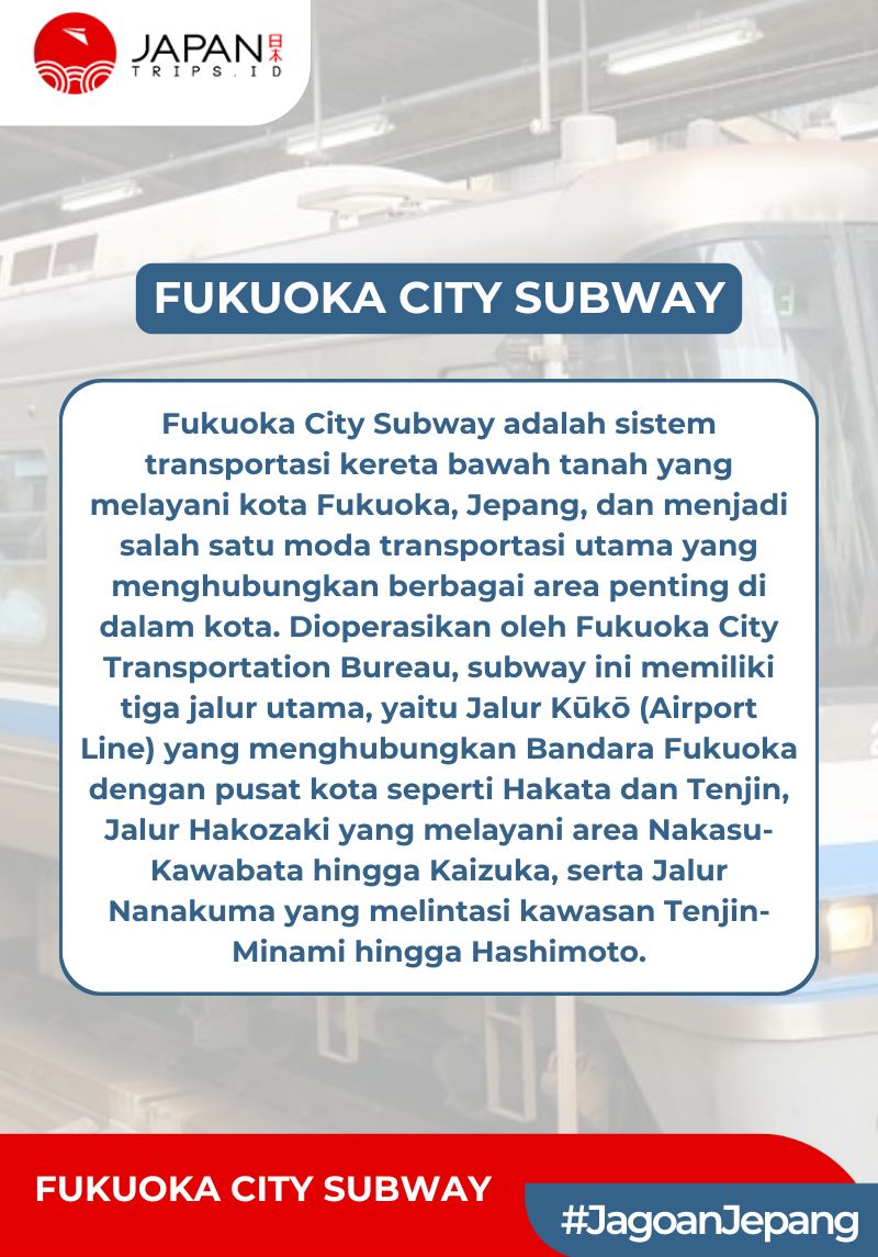 Fukuoka City Subway 1-Day Pass