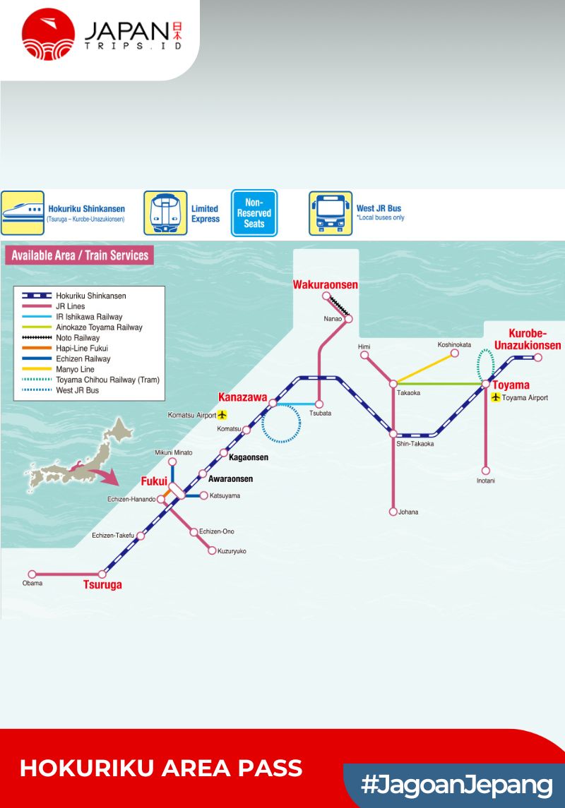 Hokuriku Area Pass 4 Days