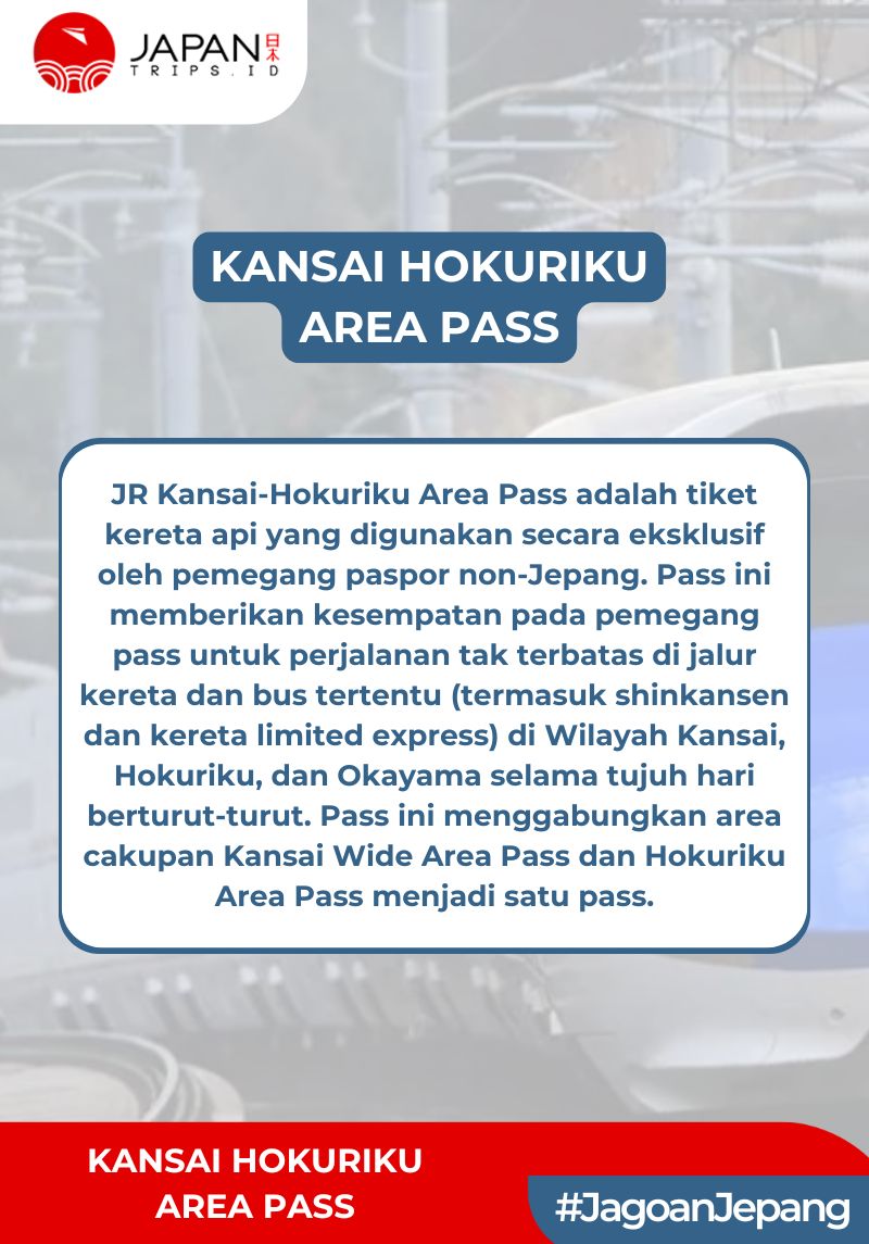Kansai Hokuriku Area Pass 7 Days