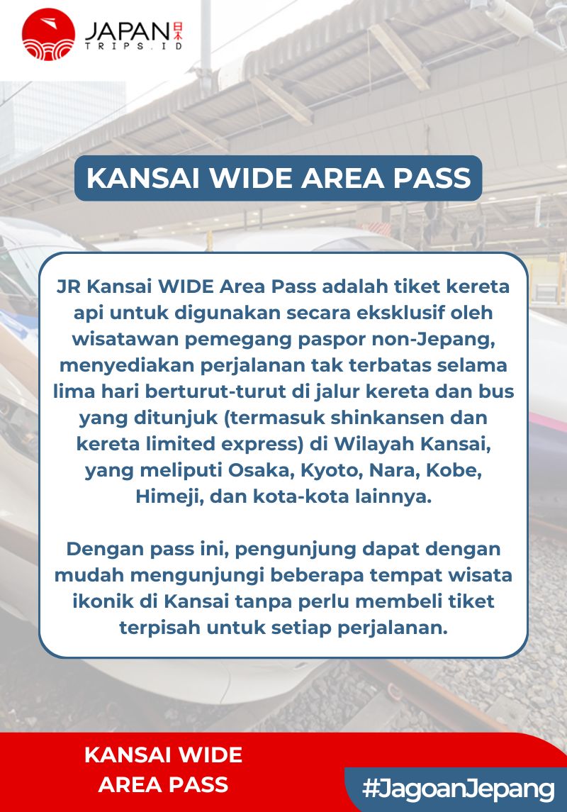 Kansai WIDE Area Pass 5 Days