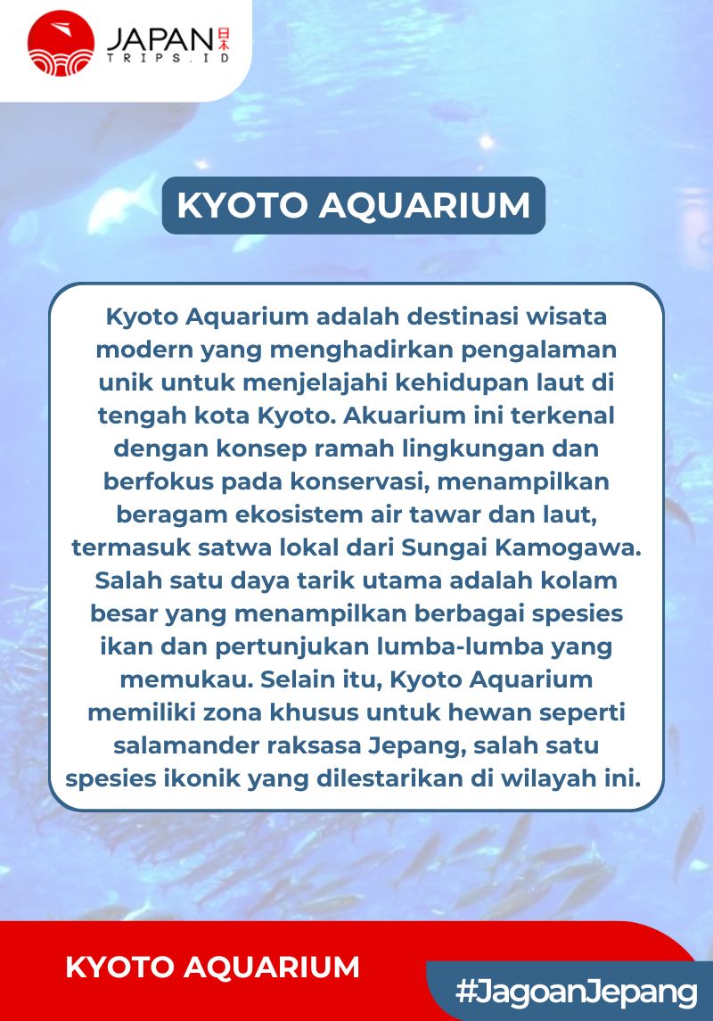 Kyoto Aquarium Admission Ticket | Tiket Kyoto Aquarium