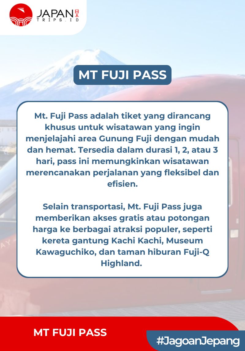 Mt. Fuji Pass | Mt. Fuji View Express