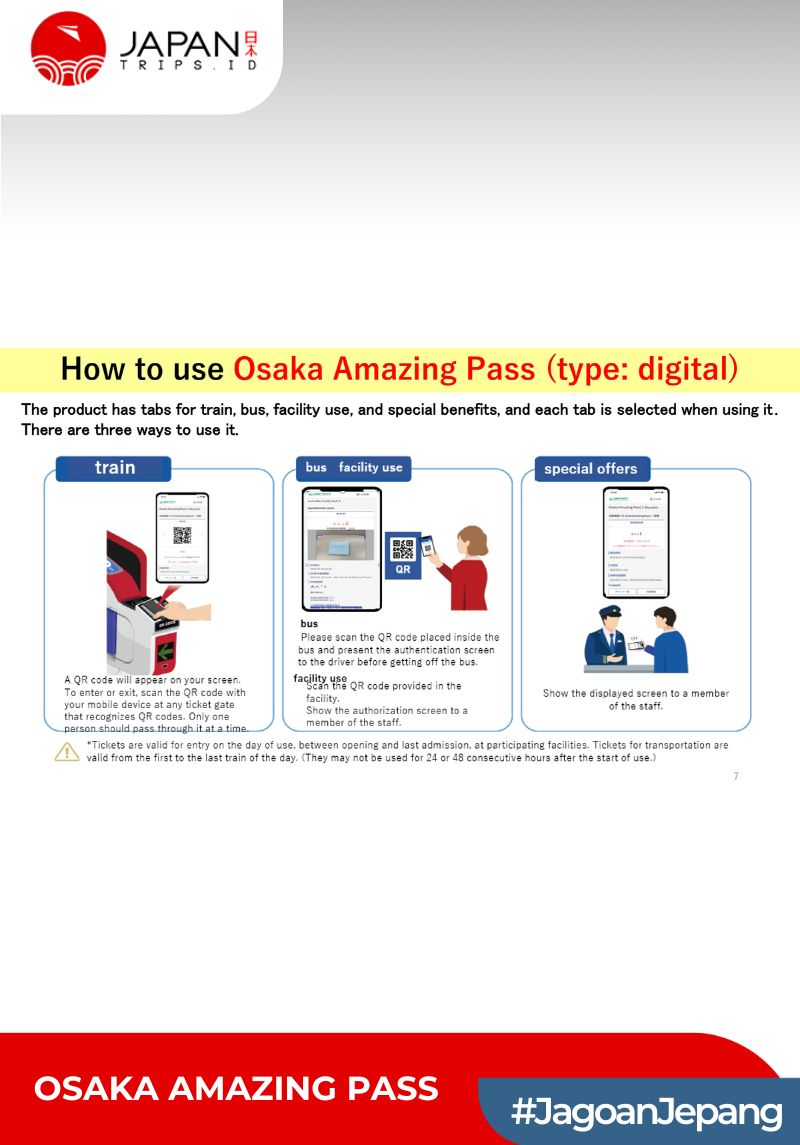 Osaka Amazing Pass | Tiket Subway dan Atraksi Jepang