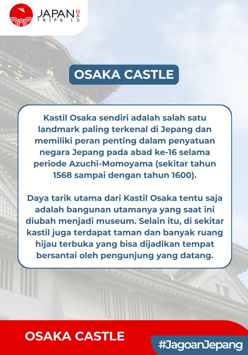 Osaka Castle Japan | Tiket Kastil Osaka Jepang - Japantrips