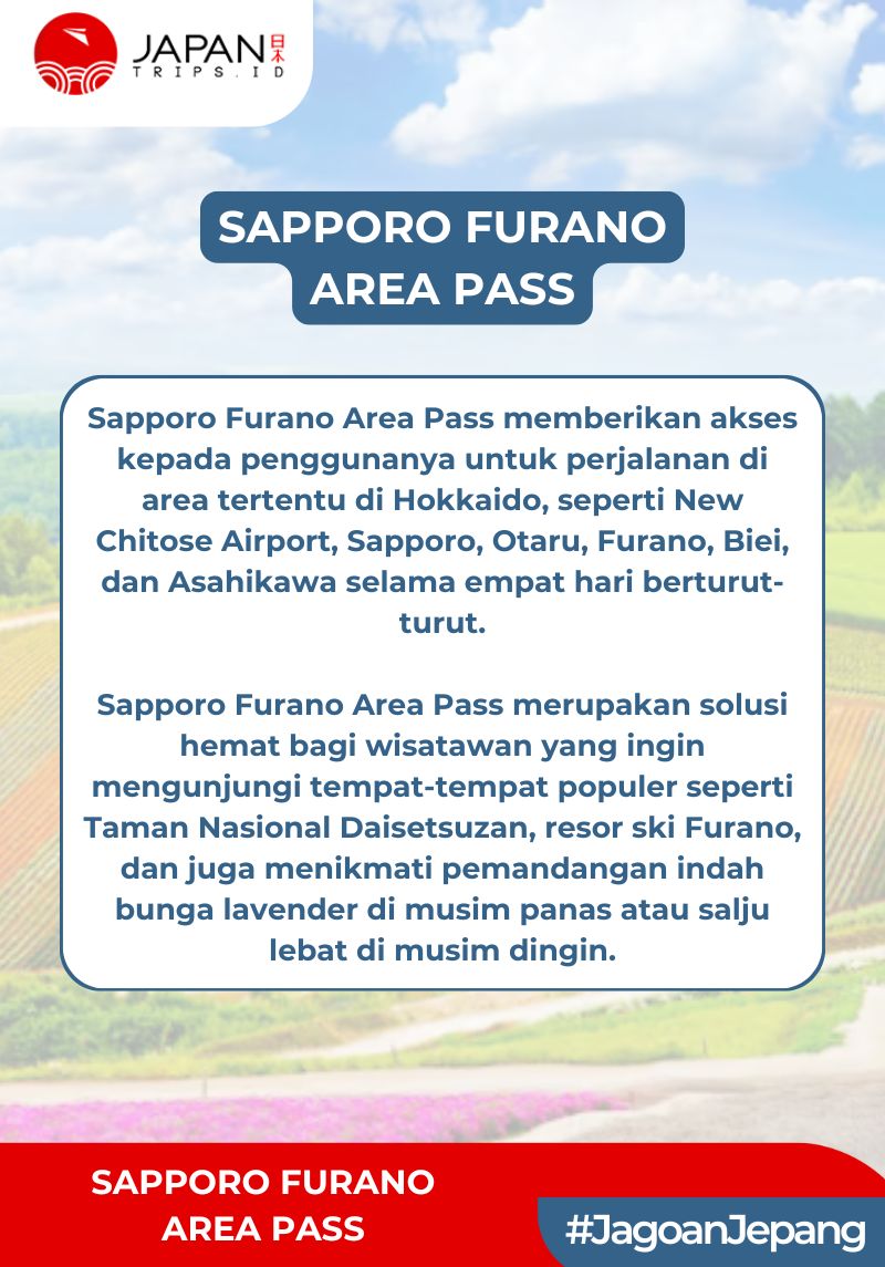 JR Sapporo Furano Area Pass 4 Days