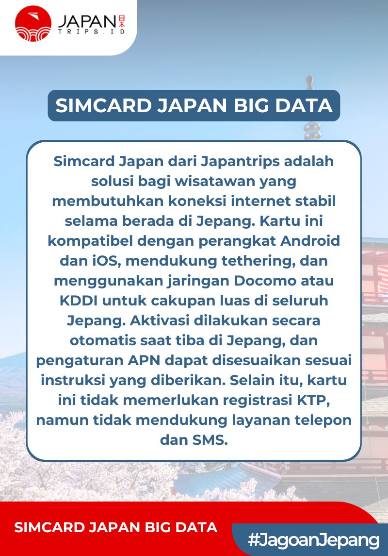 Simcard Japan Big Data | Travel Sim Card Japan