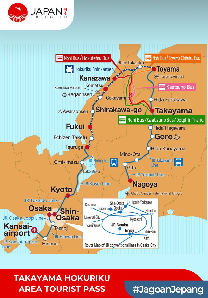 Takayama Hokuriku Area Tourist Pass 5 Days