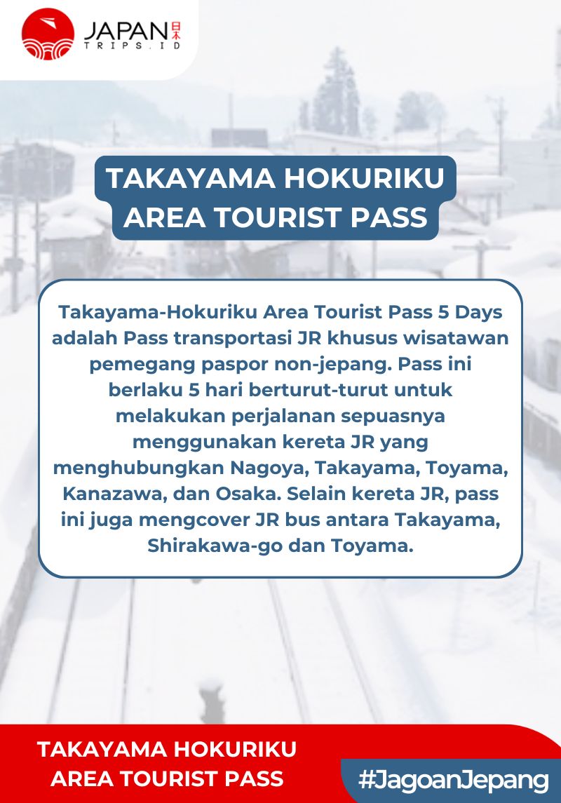 Takayama Hokuriku Area Tourist Pass 5 Days