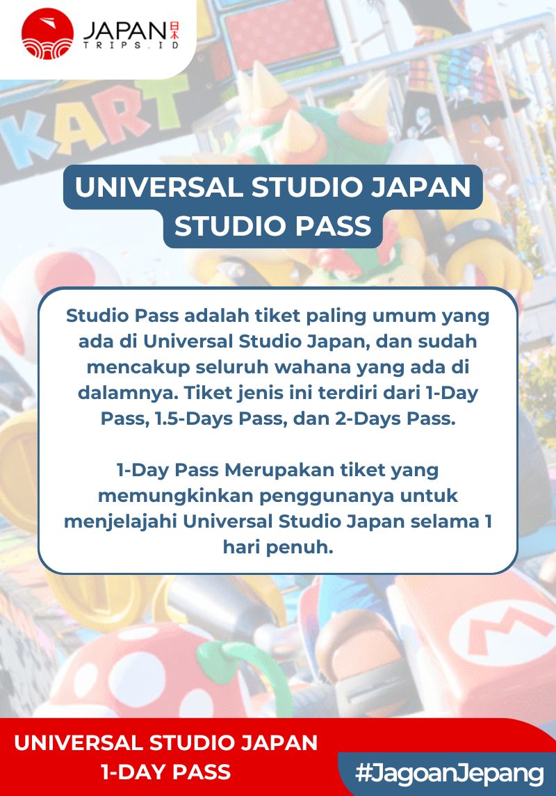 Universal Studio Japan 1 Day Ticket
