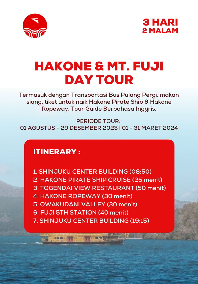 1 Day Hakone & Mt. Fuji Tour