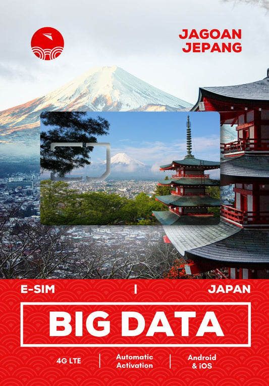 eSIM Japan Big Data | Travel Sim Jepang Kuota Besar