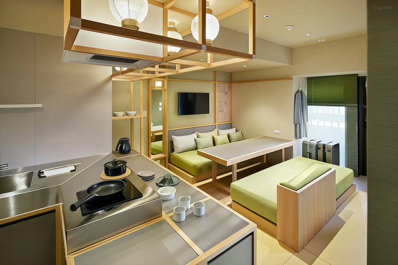 Triple CHANOMA room with kitchen | 3 single beds and 3 sofa beds