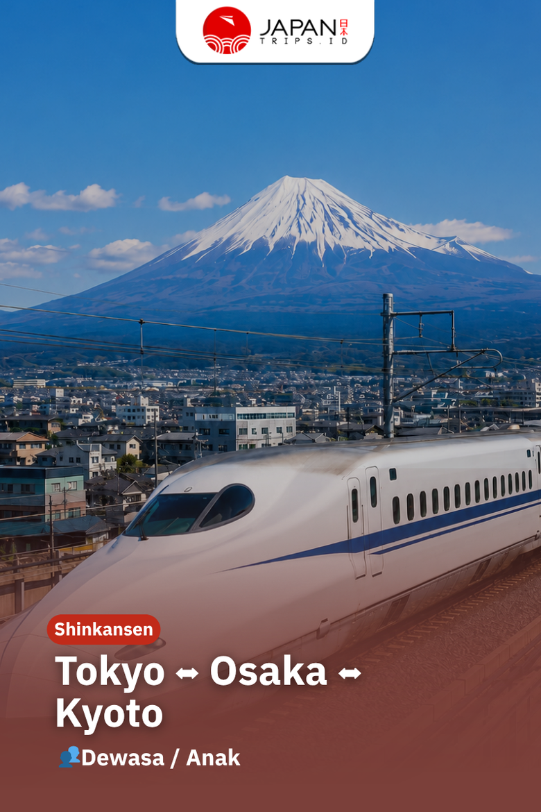 Tiket Shinkansen Tokyo Osaka Kyoto One Way | Nozomi / Kereta Cepat Jepang