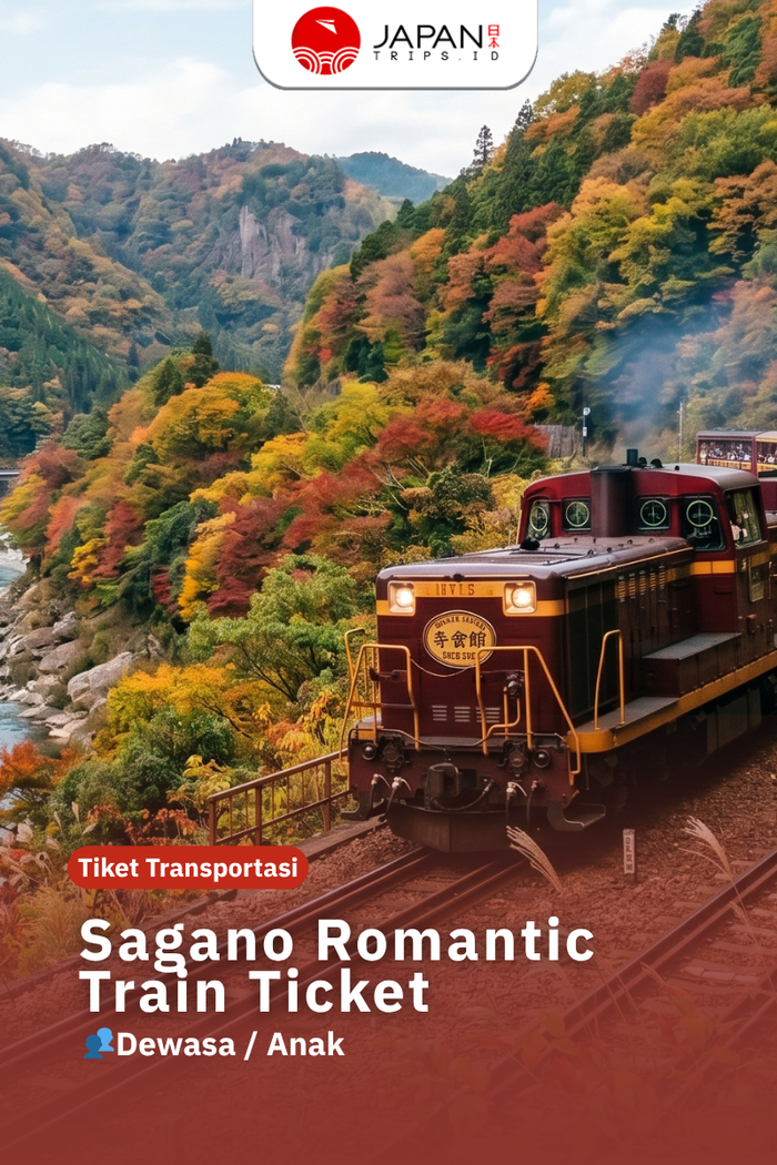 Sagano Romantic Train One-Way Ticket | Kereta Sagano Kyoto