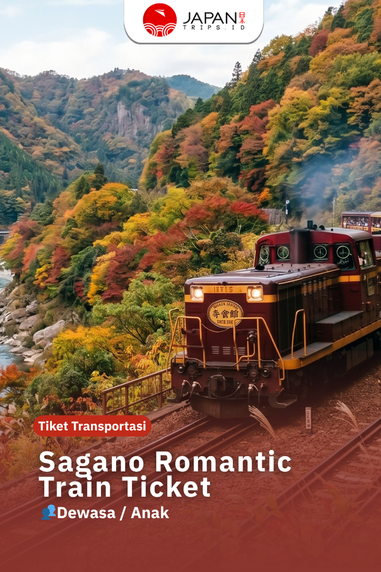 Sagano Romantic Train One-Way Ticket | Kereta Sagano Kyoto
