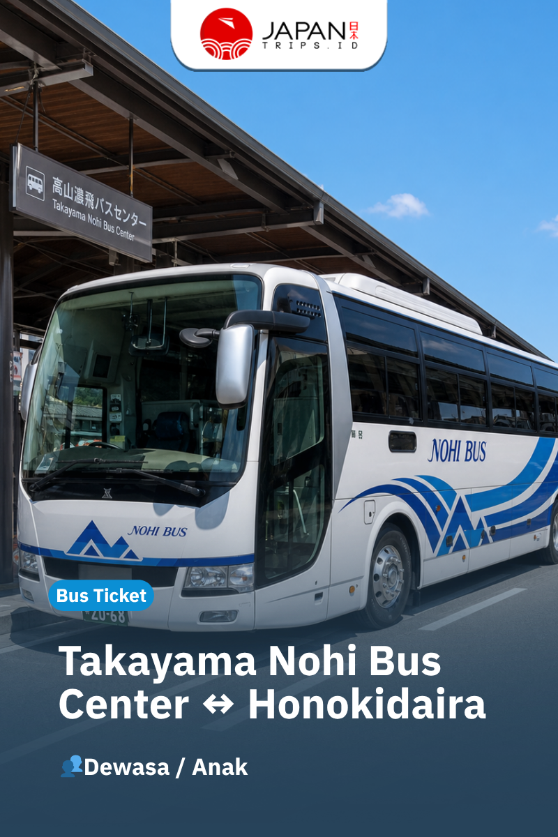 Takayama Nohi Bus Center ↔ Honokidaira (Round-Trip Ticket)