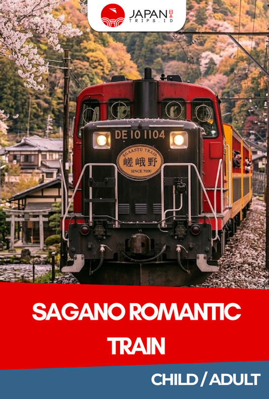 Sagano Romantic Train One-Way Ticket | Kereta Sagano Kyoto