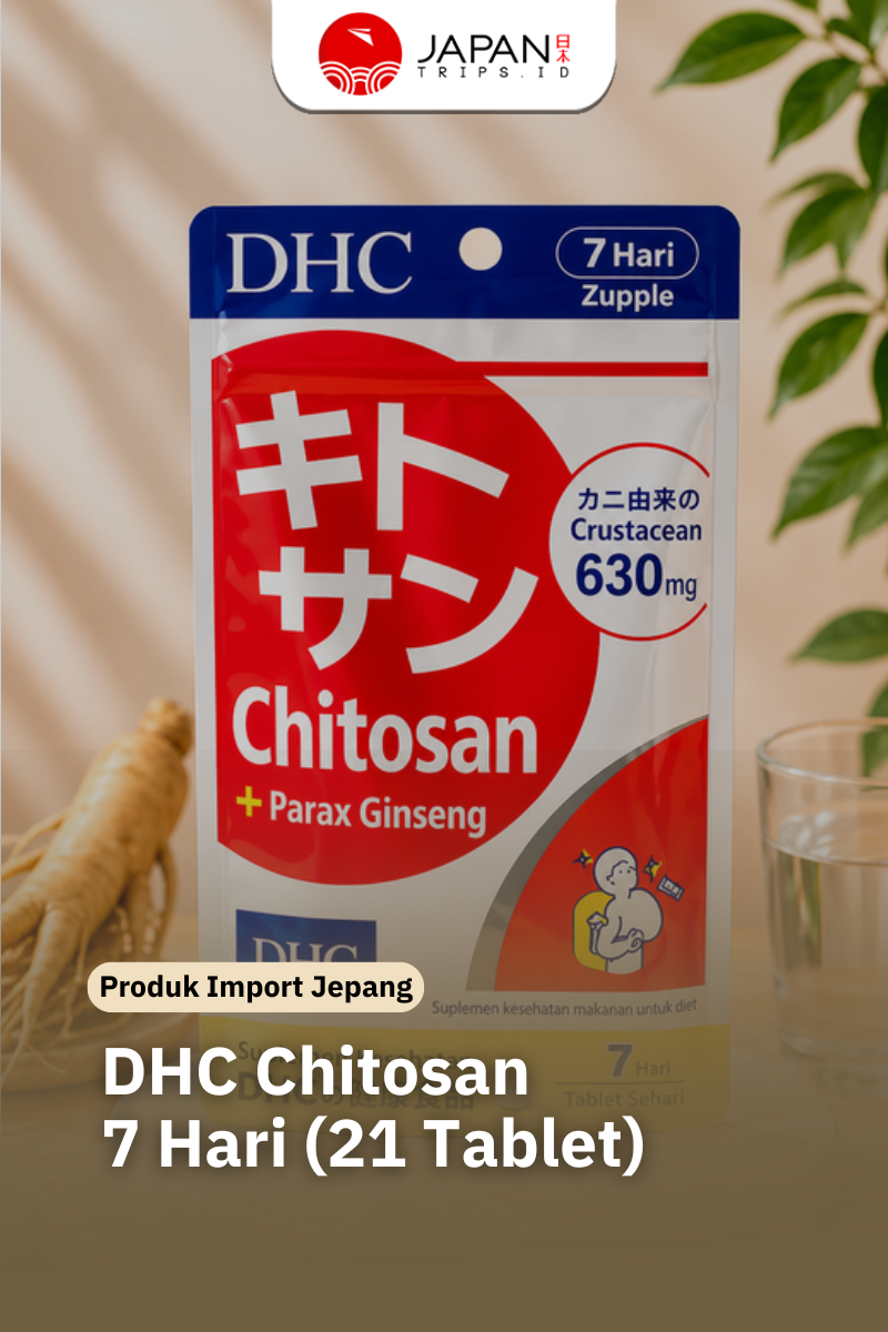 DHC Chitosan 7 Days (21 Tablet) | Suplemen Pendukung Diet & Pengontrol Lemak