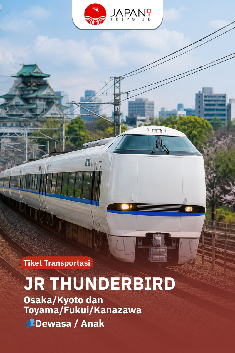 JR THUNDERBIRD Osaka/Kyoto dan Toyama/Fukui/Kanazawa｜One-way ticket