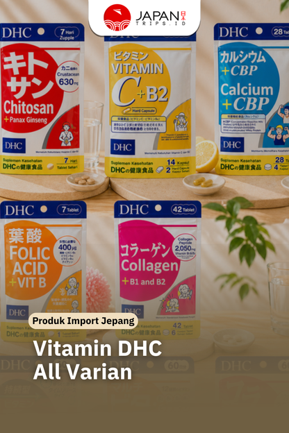 DHC VITAMIN 60 DAYS – Multivitamin, Vitamin C, Vitamin D, Vitamin Zinc, Vitamin B, Vitamin B-Mix, Vitamin Collagen