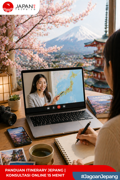 Panduan Itinerary Jepang | Konsultasi Online (15 Menit)