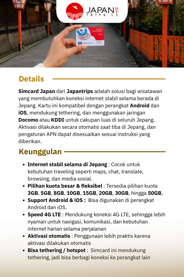 Simcard Japan Unlimited | Travel Simcard Japan