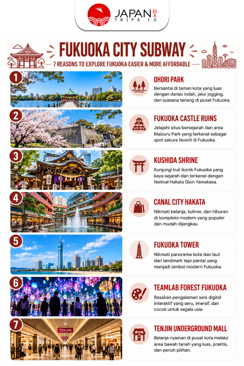 Fukuoka City Subway 1-Day Pass