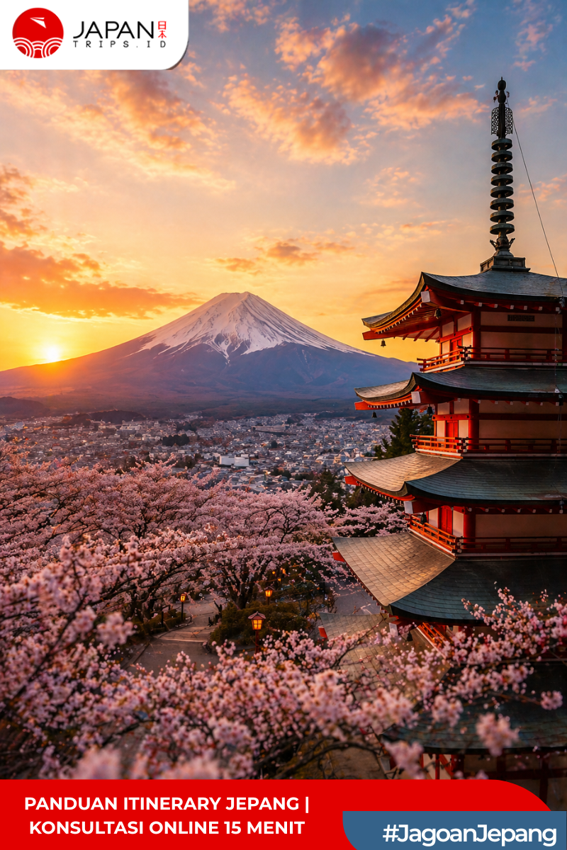 Panduan Itinerary Jepang | Konsultasi Online (15 Menit)
