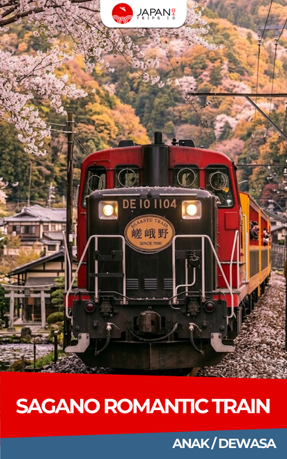 Sagano Romantic Train One-Way Ticket | Kereta Sagano Kyoto