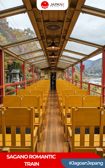 Sagano Romantic Train One-Way Ticket | Kereta Sagano Kyoto