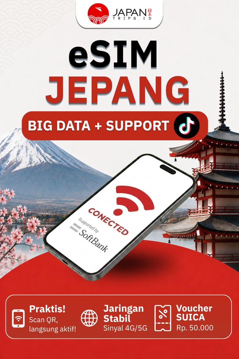 eSIM Jepang Big Data Full Application Support + Tiktok | SIM Japan