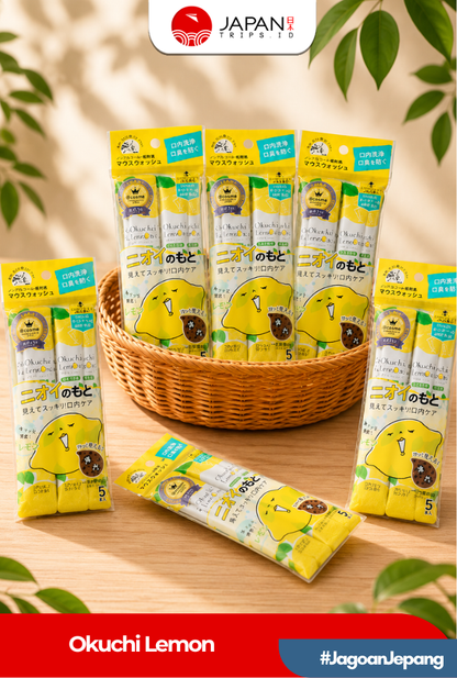 Okuchi Mouthwash Jepang 5 Sachet - Pembersih Mulut Portable Anti Bau Mulut