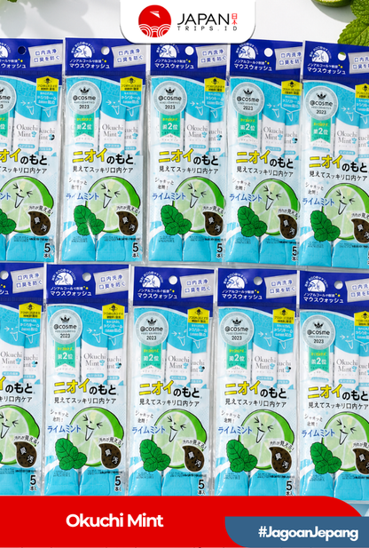 Okuchi Mouthwash Jepang 5 Sachet - Pembersih Mulut Portable Anti Bau Mulut