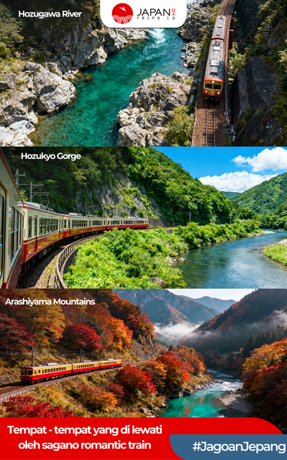 Sagano Romantic Train One-Way Ticket | Kereta Sagano Kyoto