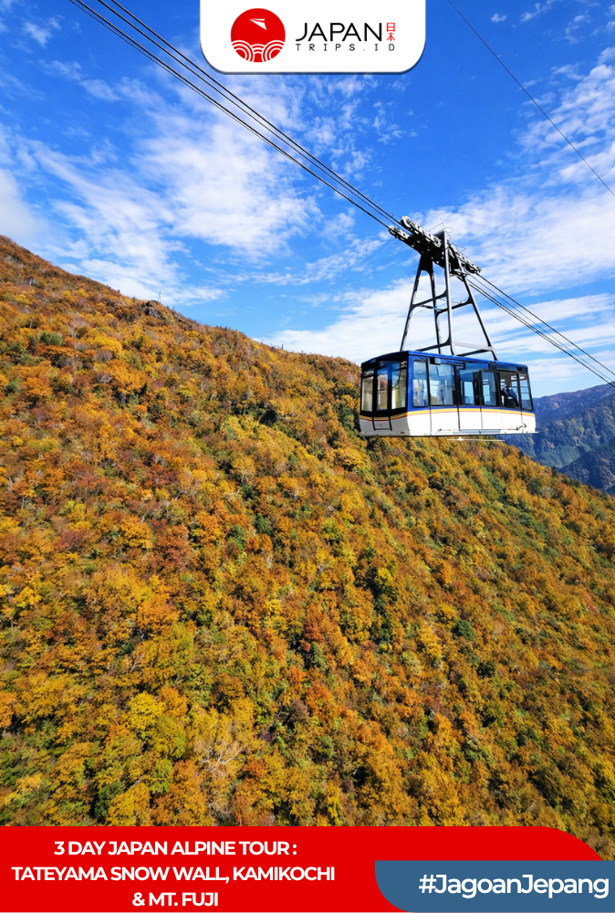 3-Day Japan Alpine Tour: Tateyama Snow Wall, Kamikochi & Mt. Fuji