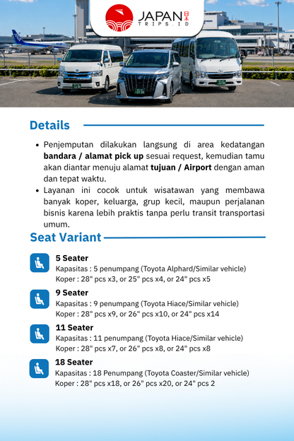 Itami Airport Transfer to Osaka/Kyoto/Nara/Kobe