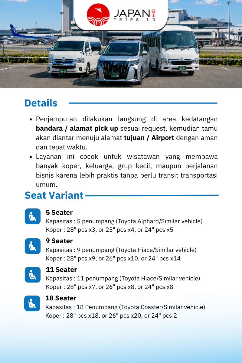 Itami Airport Transfer to Osaka/Kyoto/Nara/Kobe