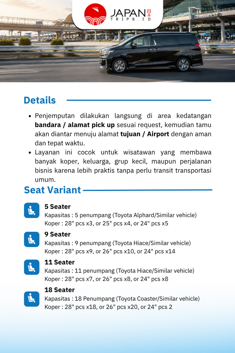 Sewa Mobil di Jepang | Rental Mobil Narita ke Tokyo