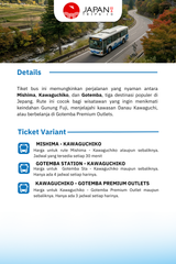Tiket Bus Mishima - Kawaguchiko - Gotemba | Bus Japan
